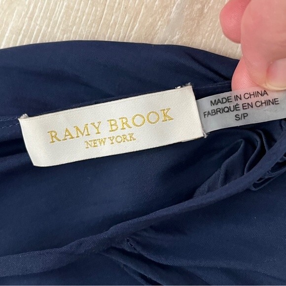 Ramy Brook Libby Dress Navy Blue Size Small - Picture 6 of 9